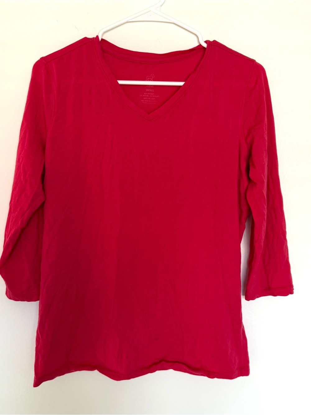 WoolX Elena 3/4 Sleeve V Neck Top